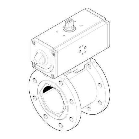 Festo Ball Valve Actuator Unit VZBC-80-FF-16-22-F07-V4V4T-PP180-R-90-C VZBC-80-FF-16-22-F07-V4V4T-PP180-R-90-C